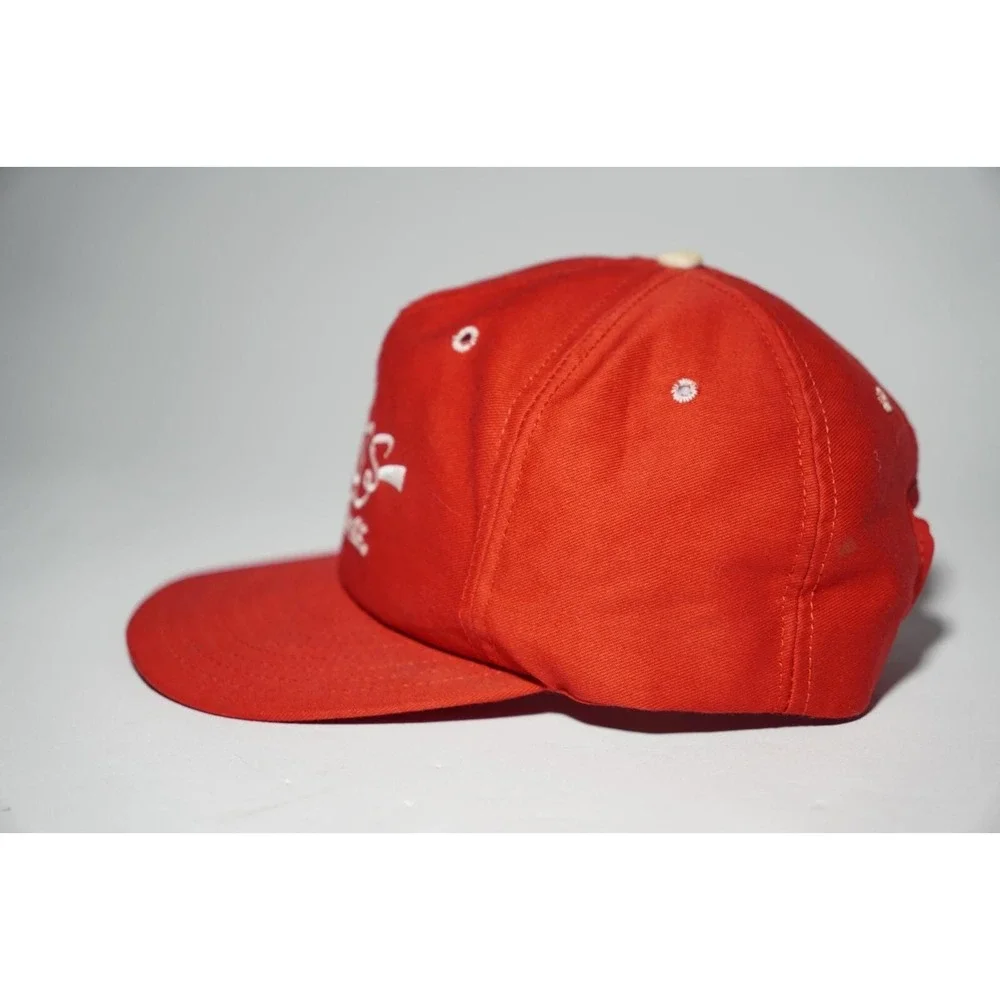 Vintage Morocco Coca Cola SnapBack Adjustable Hat Cap Red Made‎ In USA